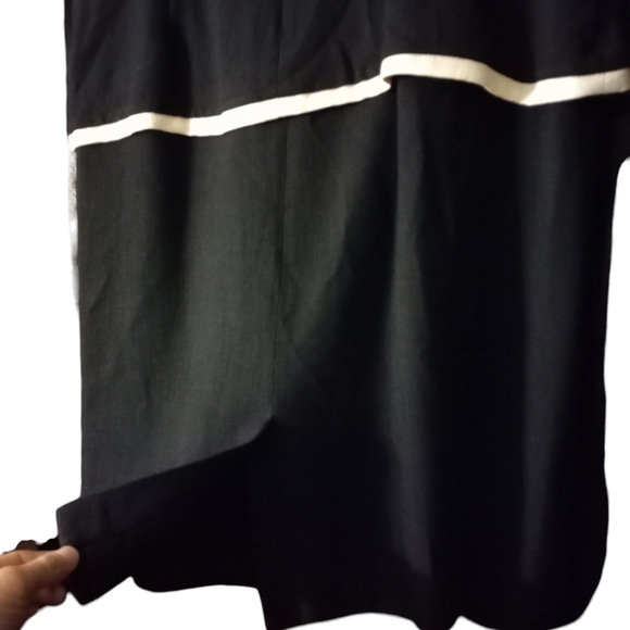 Spenser Jeremy Timeless Dress Blue/White Trim Jackie O 60s  Hepburn Classic 20W - Picture 7 of 13